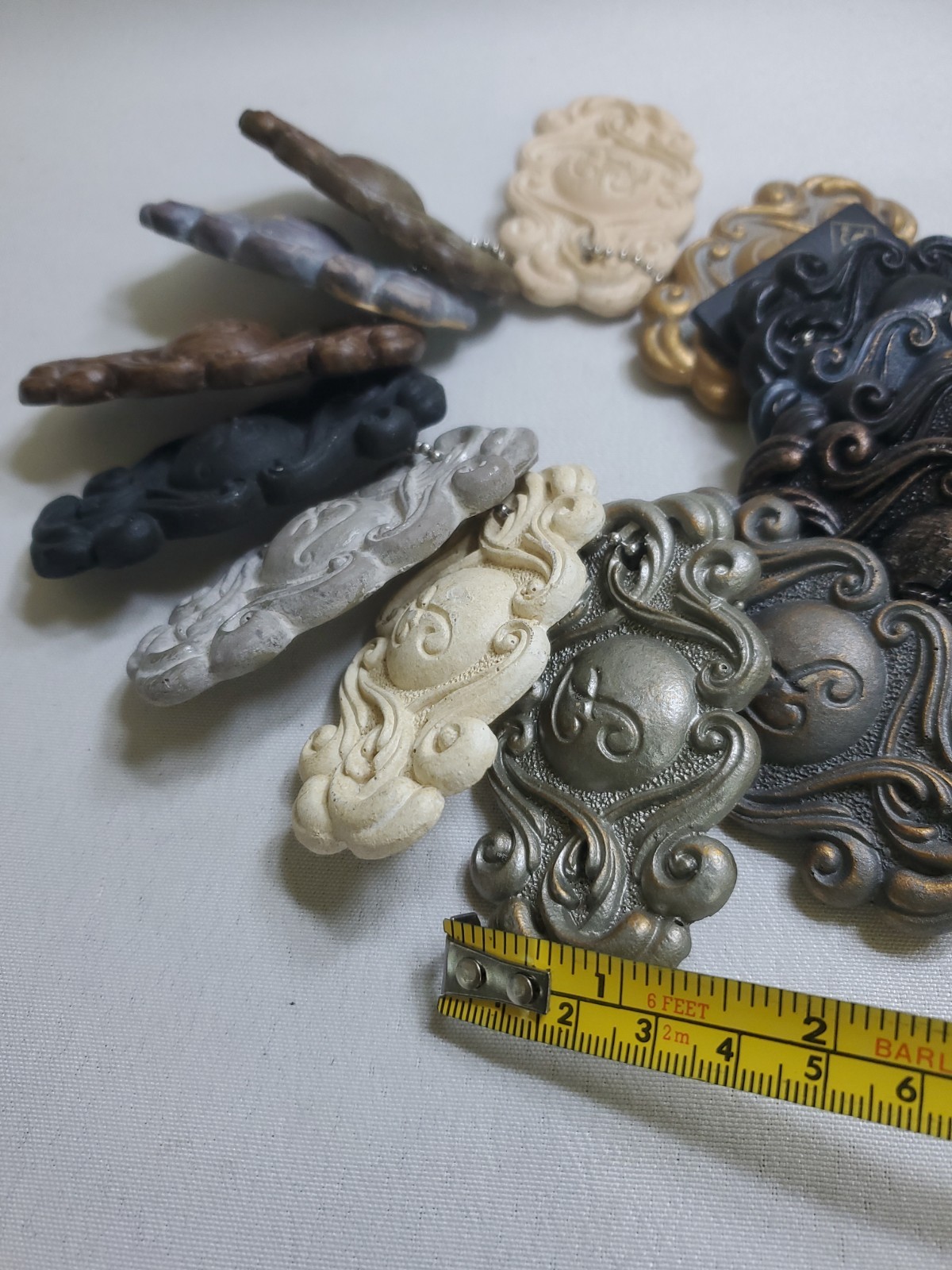 14 Piece Finerstra Wood Finish Samples of Vintage Finishes House Parts