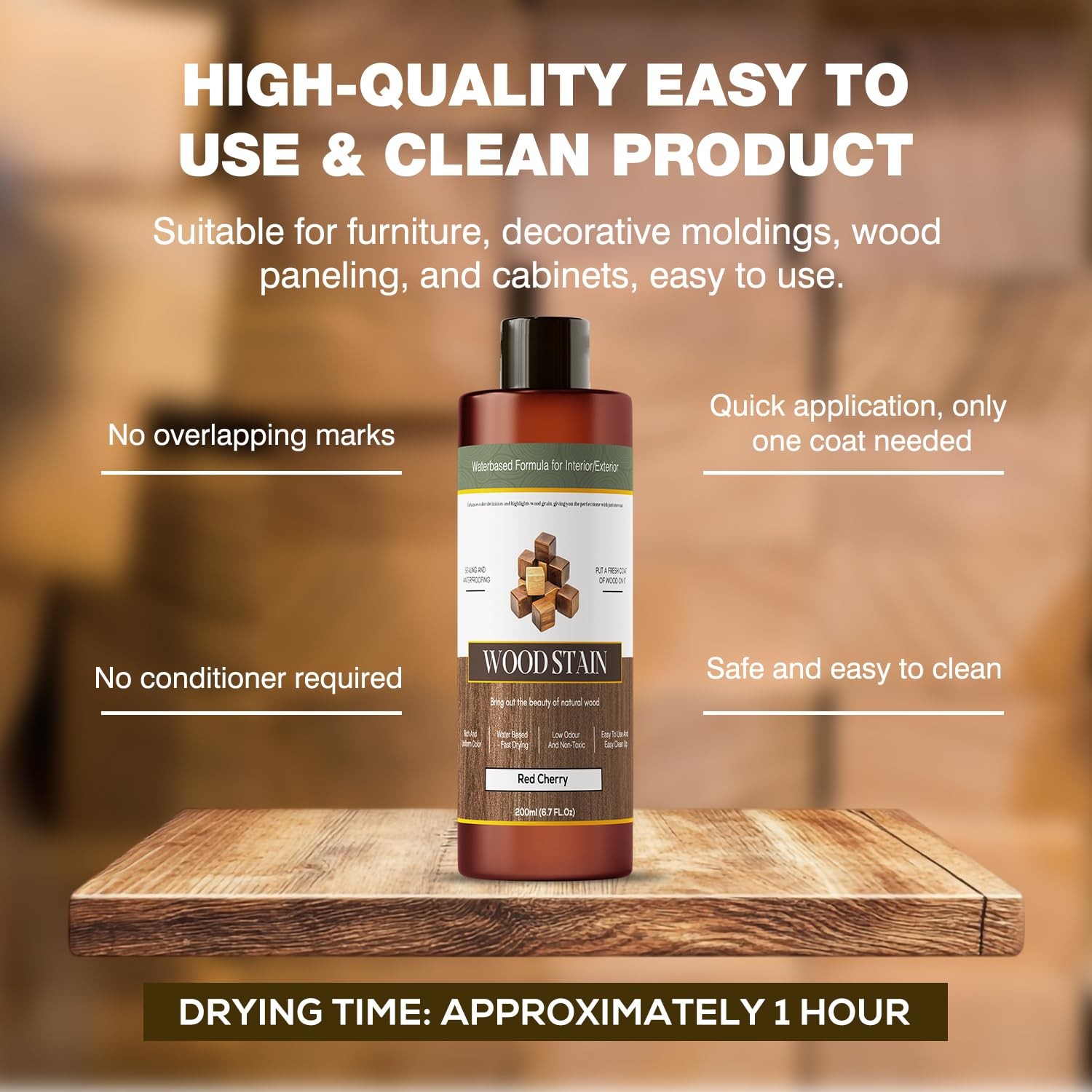 Wood Stain – Stain for Wood – Natural Stain for Furniture – Water Based | Fas…