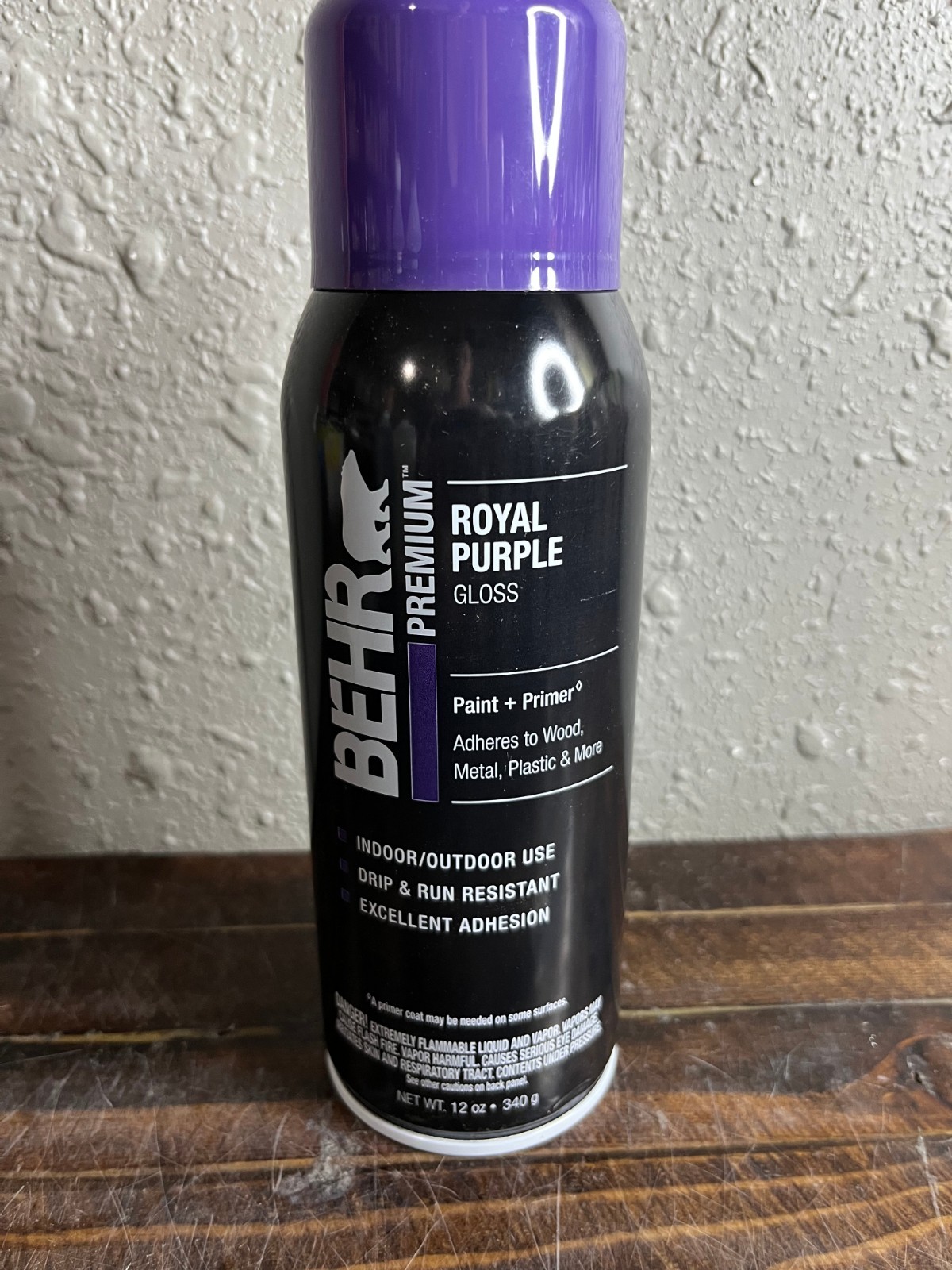 6 Pack Behr Premium Royal Purple Gloss Spray Paint & Primer 12oz (340g)