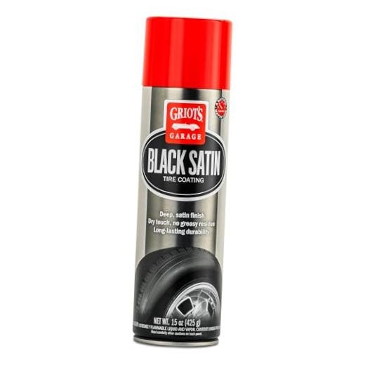 Black Satin Tire Coating, Provides a Low-Gloss, Satin 15 Fl Oz (Pack of 1)