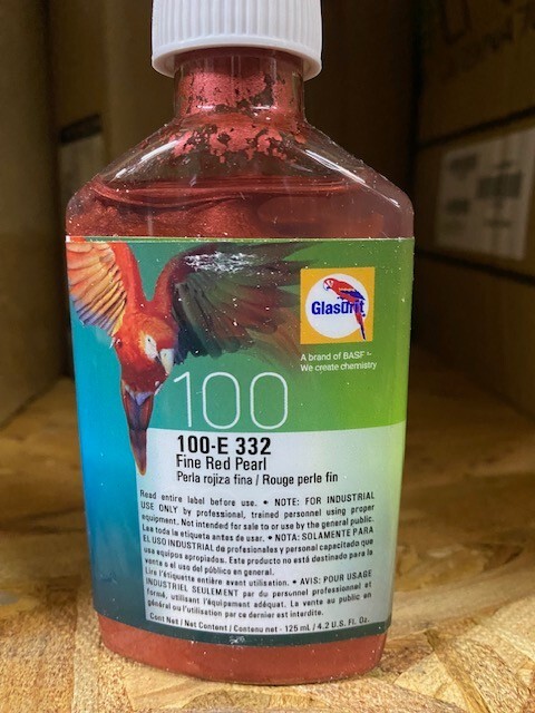 Glasurit 100-E-332, Fine Red Pearl, 0.5 L / 16.9 oz, EXP 07/15/2025