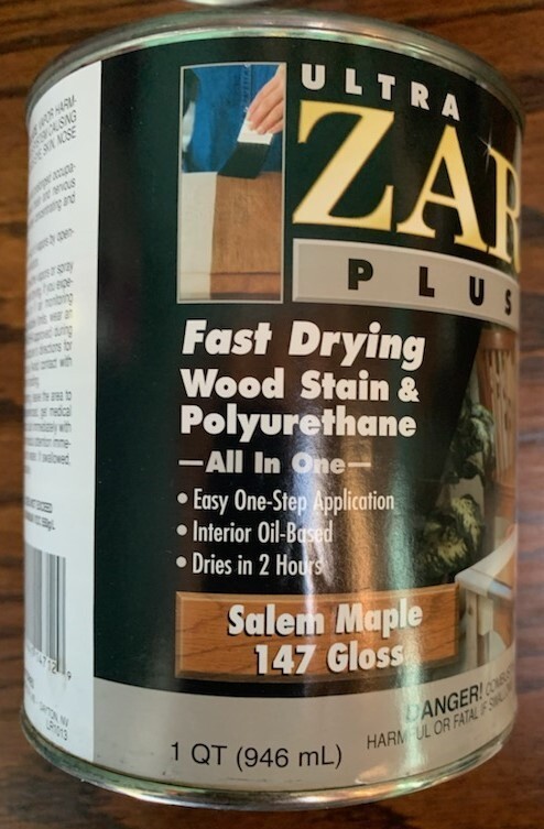 ZAR ULTRA PLUS 147 SALEM MAPLE/GLOSS Stain and Polyurethane All in One, QUART