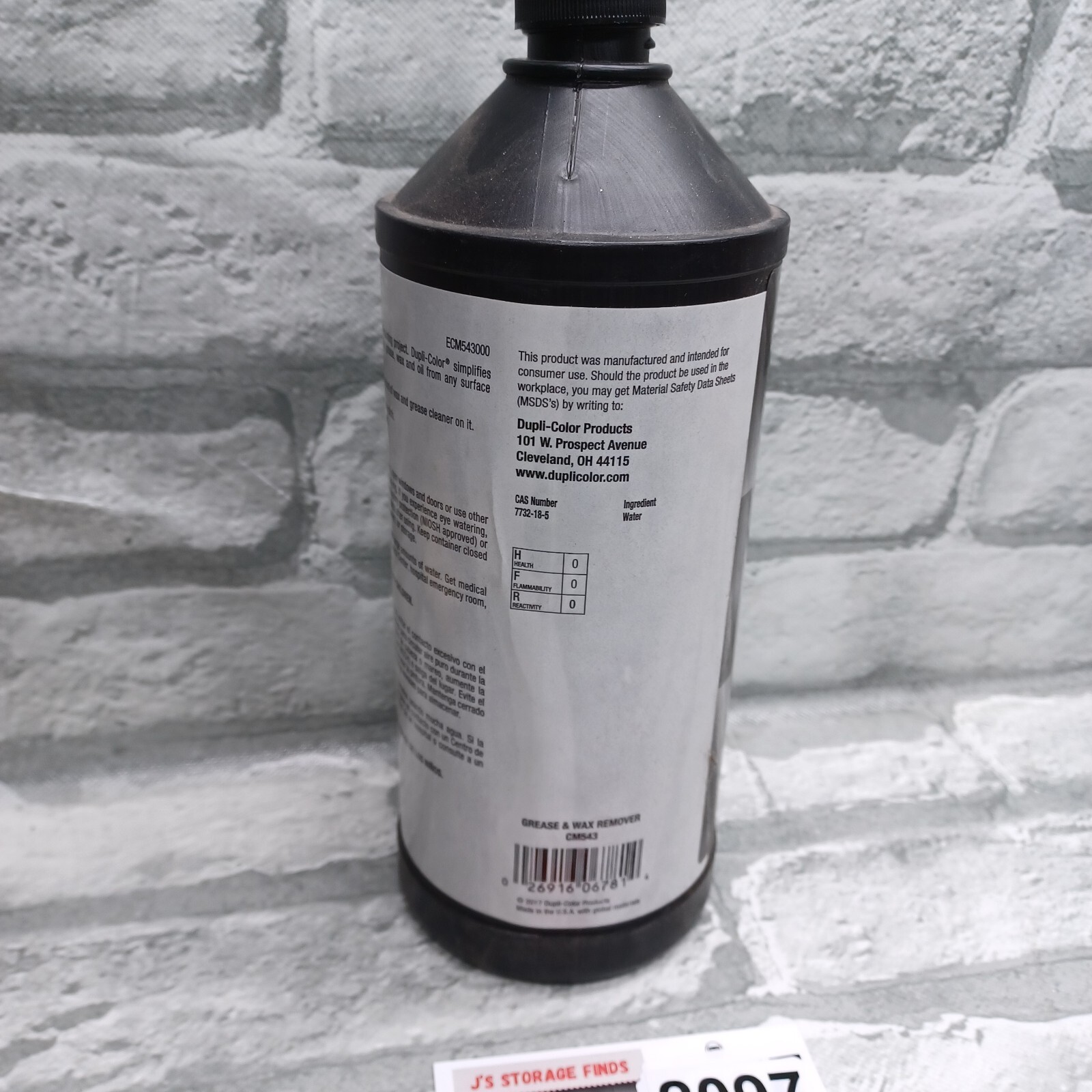 DUPLICOLOR CM543 Soy Based Solvent Blend Grease and Wax Remover -1 quart