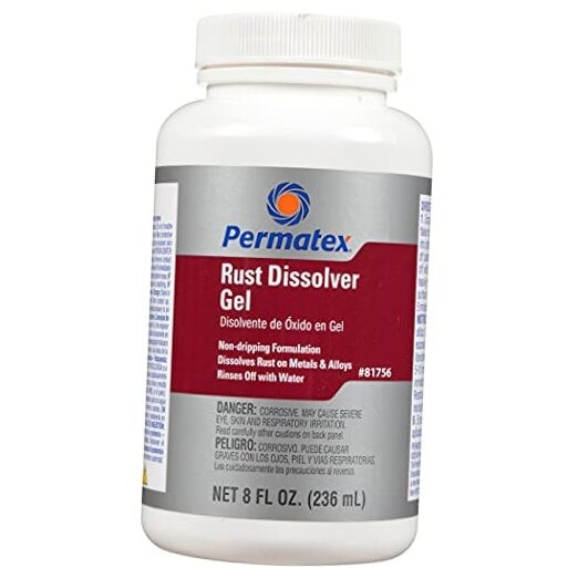 81756 Rust Dissolver Gel, 8 oz. , Red 8 Ounce Single
