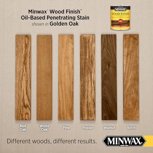 1 qt Minwax 70001 Golden Oak Wood Finish Oil-Based Wood Stain