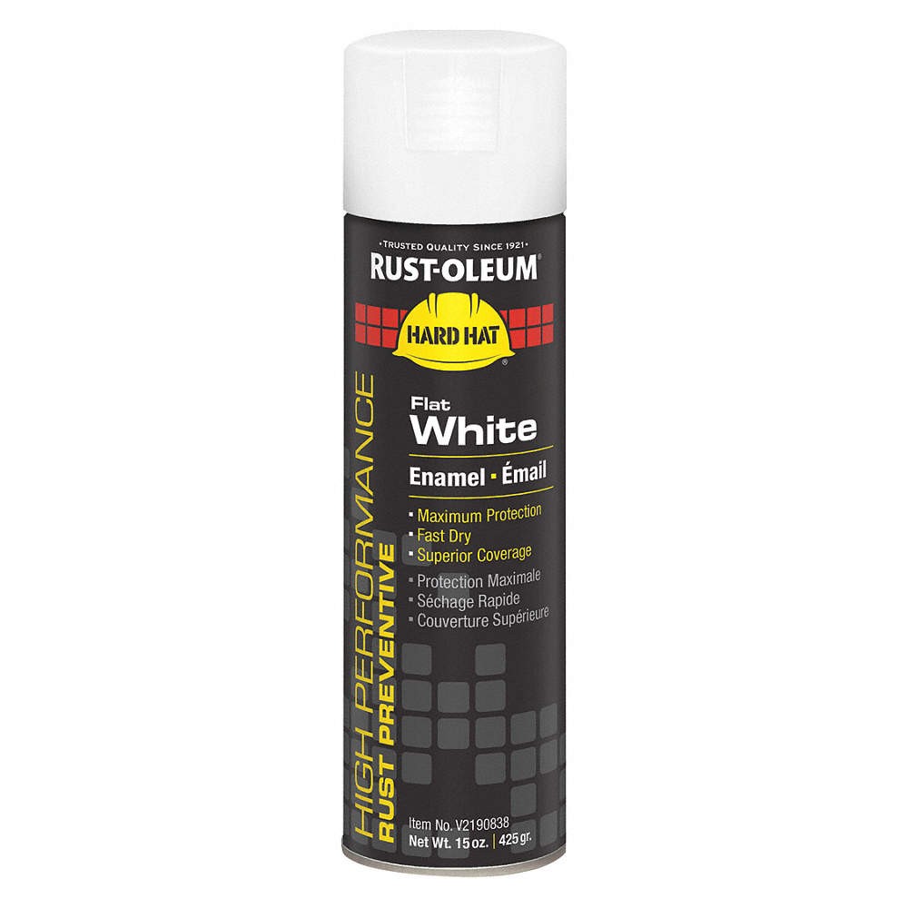 RUST-OLEUM V2190838 Rust Preventative Spray Paint,White,15oz 5U707