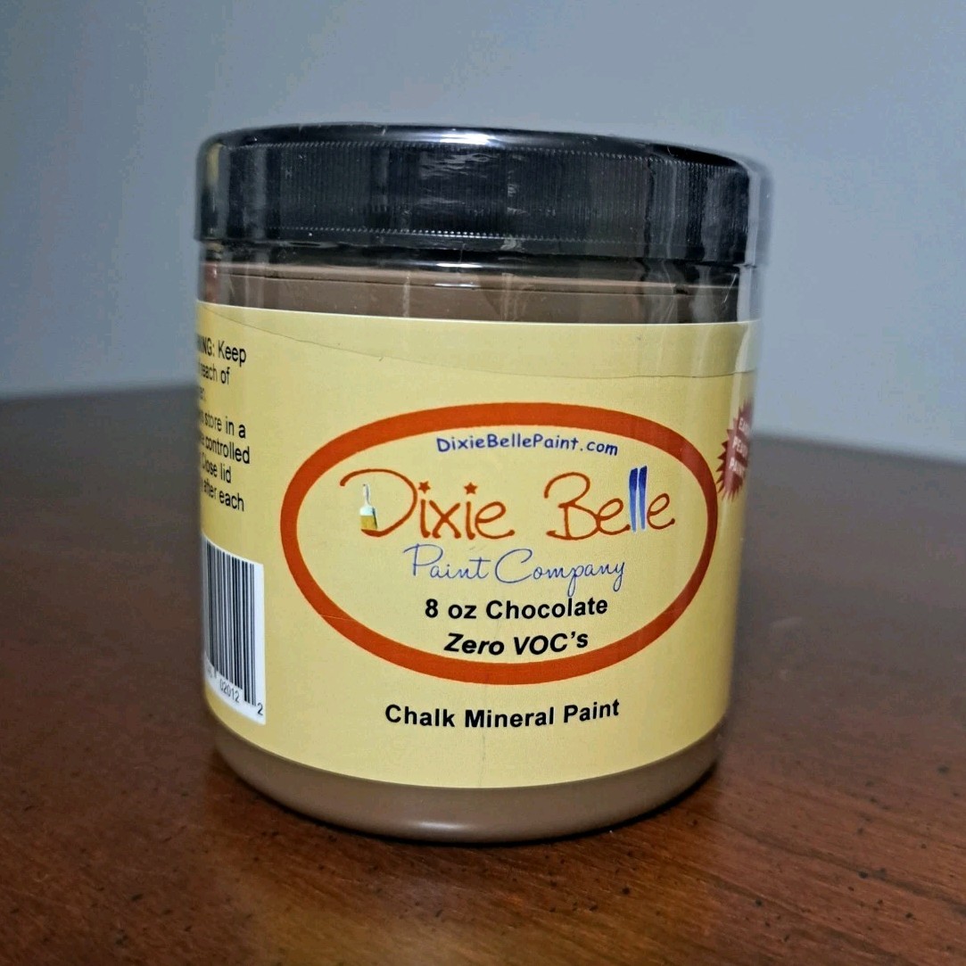 Dixie Belle Chalk Mineral Paint Chocolate Zero VOC, 8 oz