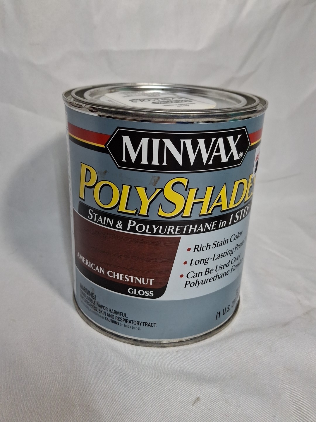 Minwax PolyShades Stain & Polyurethane AMERICAN CHESTNUT Gloss, 1 Quart