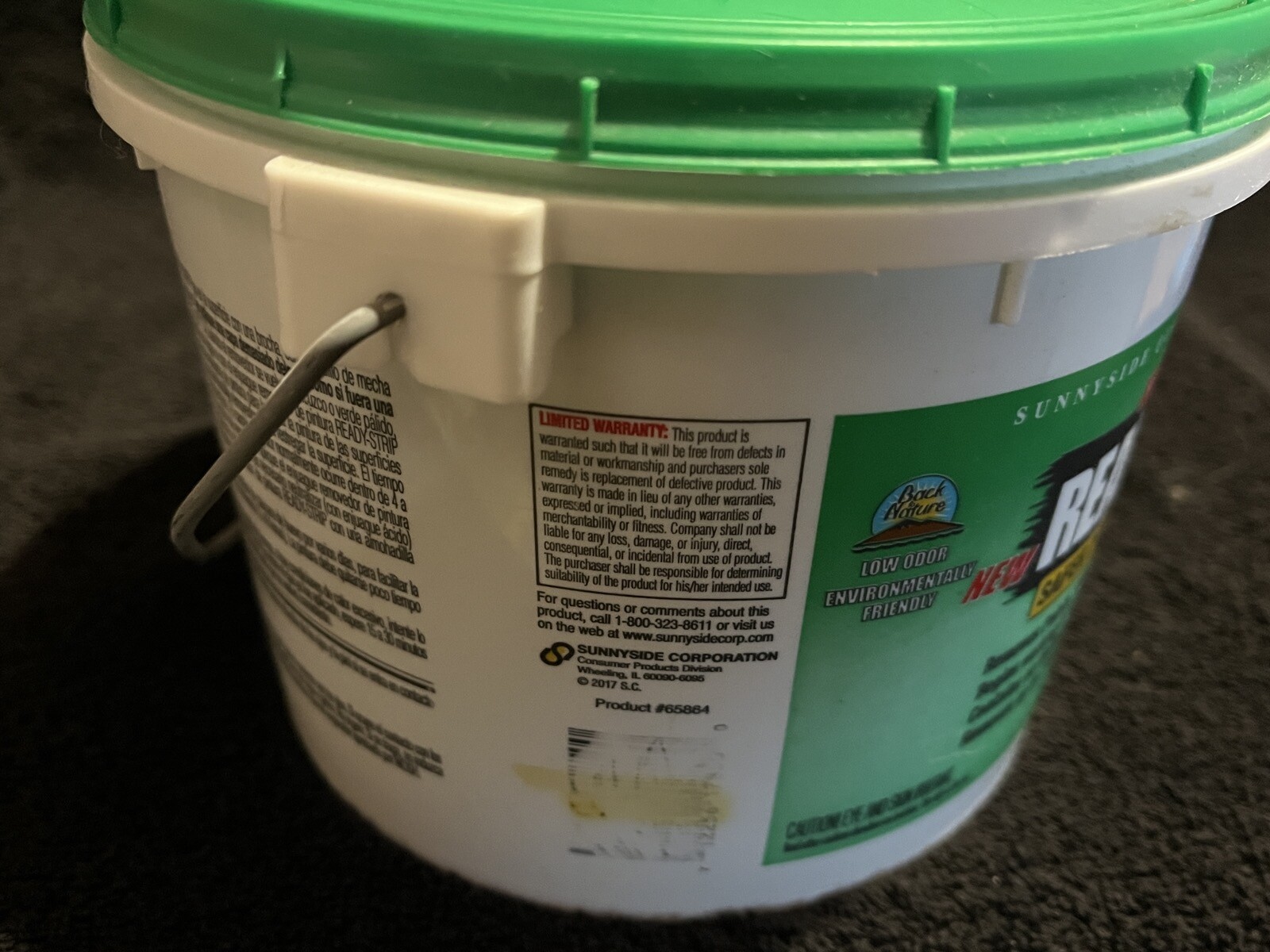 Back To Nature / Ready-Strip Plus One Half Gallon Container, Read Notes Below !
