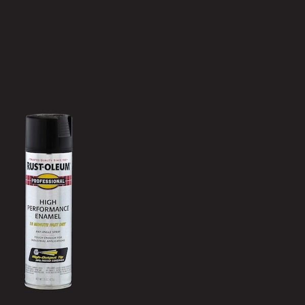 Rust-Oleum 7578838 Black, Flat, 15 Oz