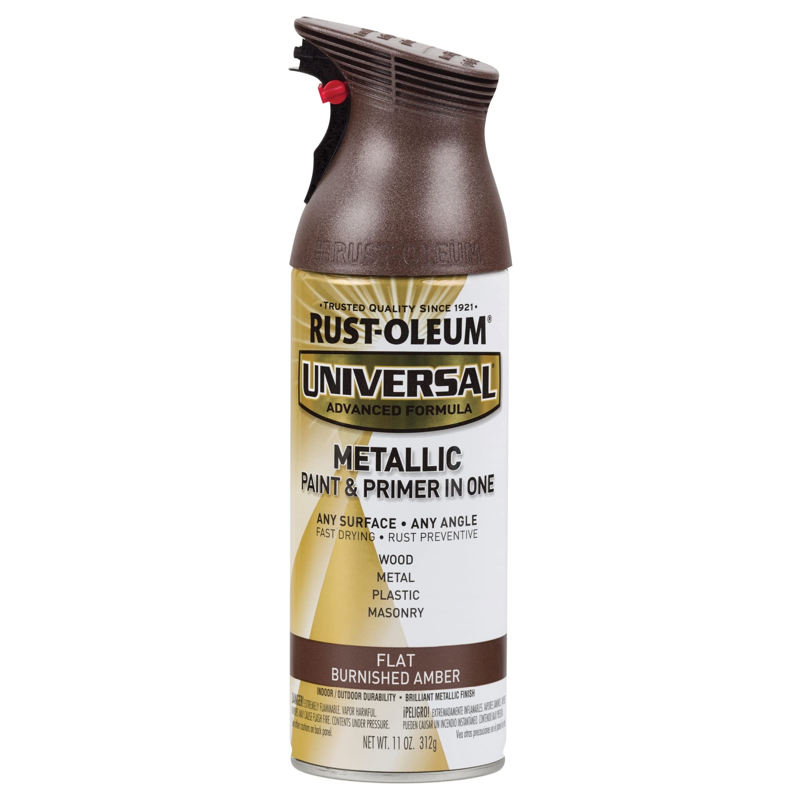 Rust-Oleum 271472 Universal All Surface Spray Paint, 11 oz, Flat Metallic