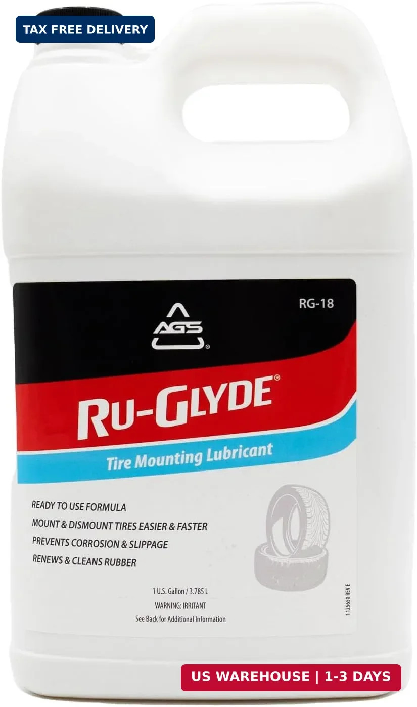 Ru-Glyde Tire Mounting Lubricant by AGS – 1 Gallon | Tire Bead Seating Lube & Ru