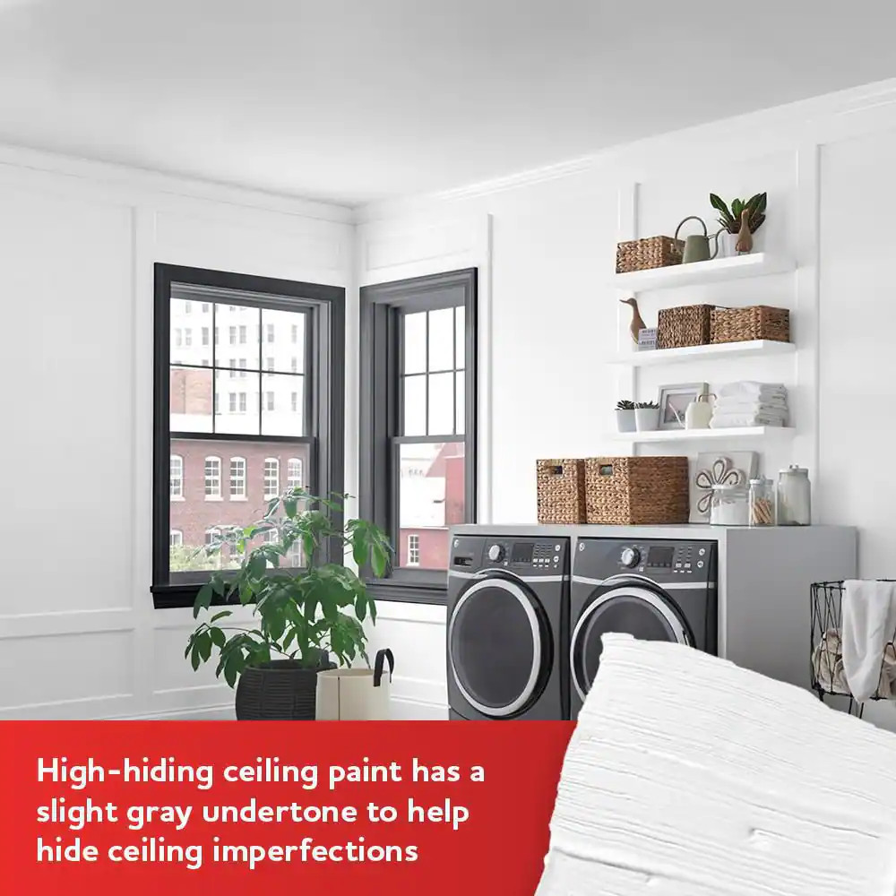 1 gal. High-Hiding White Dead-Flat Interior Ceiling Paint