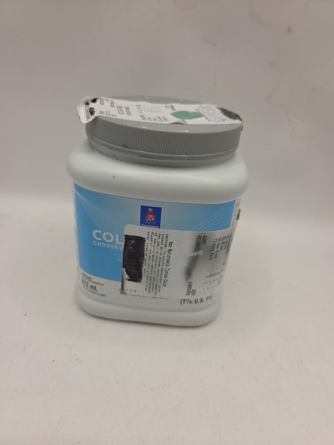 1 Qt Sherwin Williams Colors To Go Satin Interior/Exterior Color 6473 Surf…