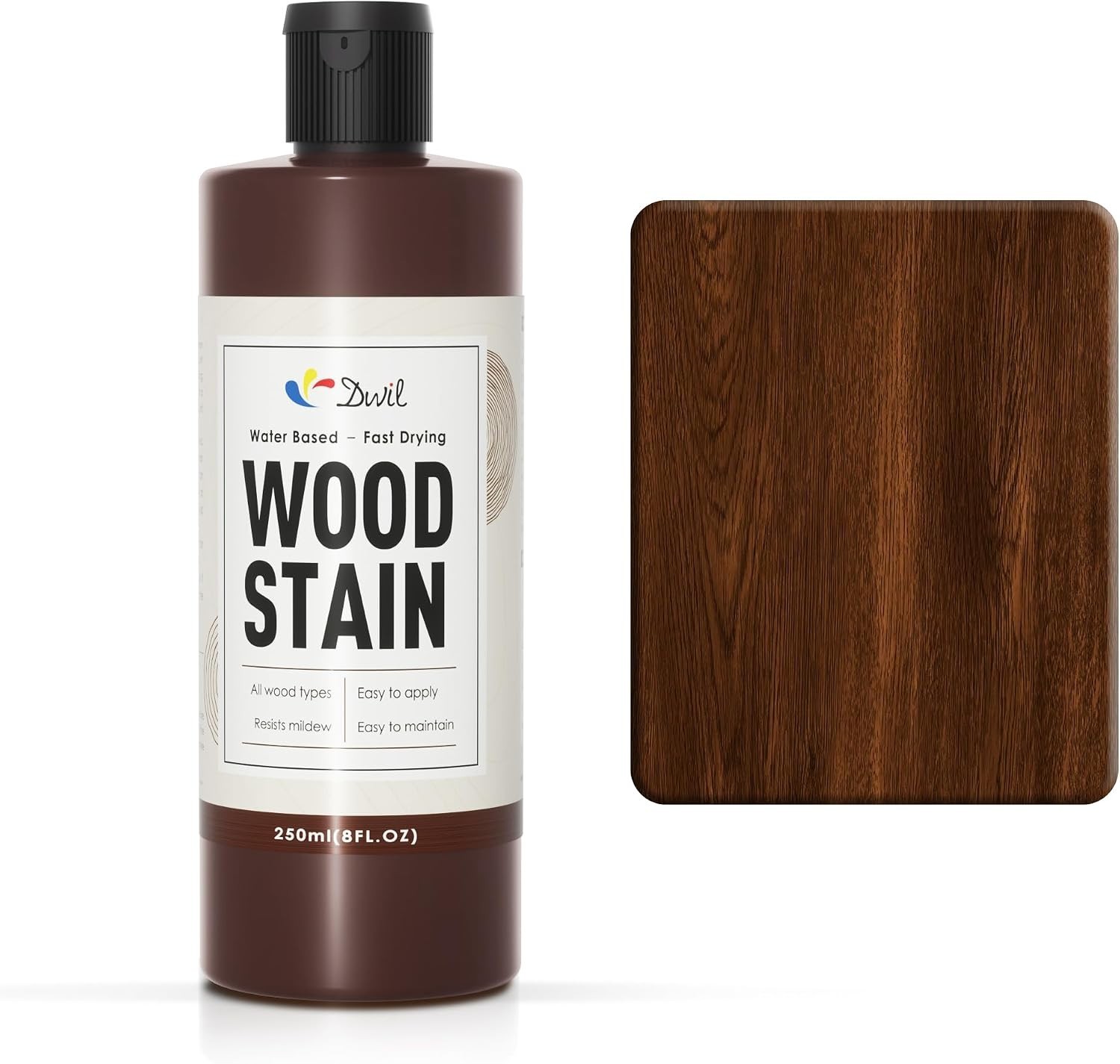Water Based Wood Stain – Multiple Finishes, Fast Drying, Indoor and Outdoor F…