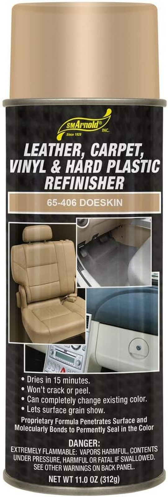 Refinishing Spray Paint – DOESKIN 11 Oz. – for Leather, Carpet, Vinyl, Metal, Pl