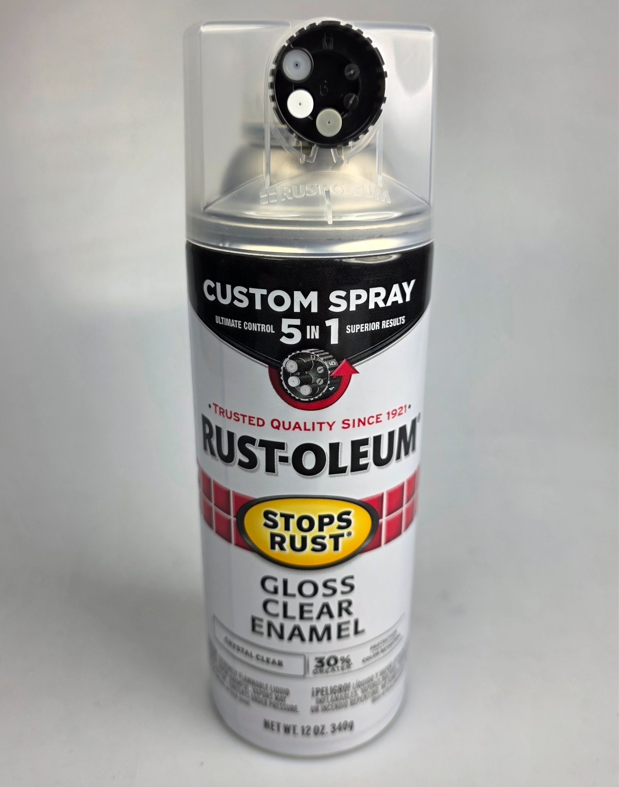 6 PK RUST-OLEUM 5-IN-1 NOZZLE GLOSS CRYSTAL CLEAR ENAMEL 376885 – FREE SHIPPING