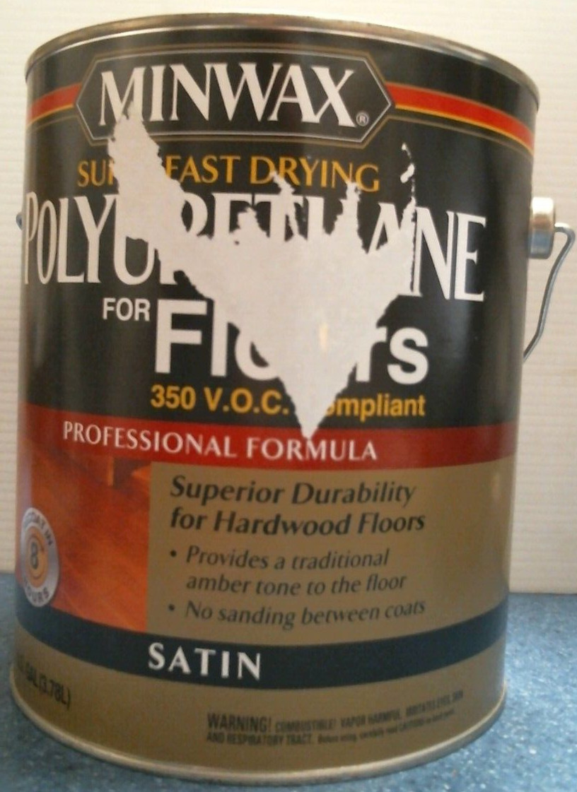 Minwax Polyurethane For Floors 350 V.O.C. SATIN 1 Gal. (13025) FS