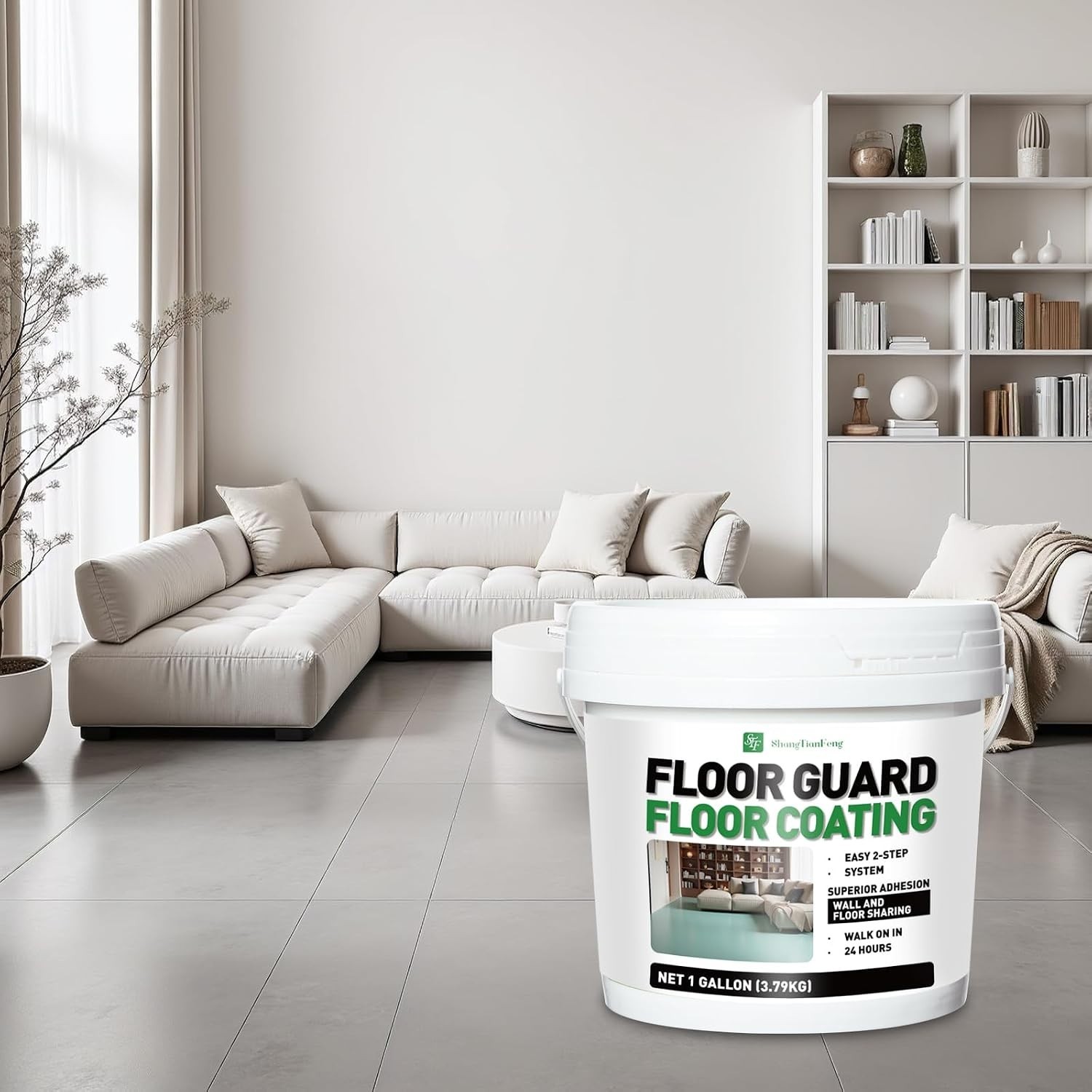 Versatile 1 Gallon Smoke Grey Floor Coating – Fueling Durability for All Spaces