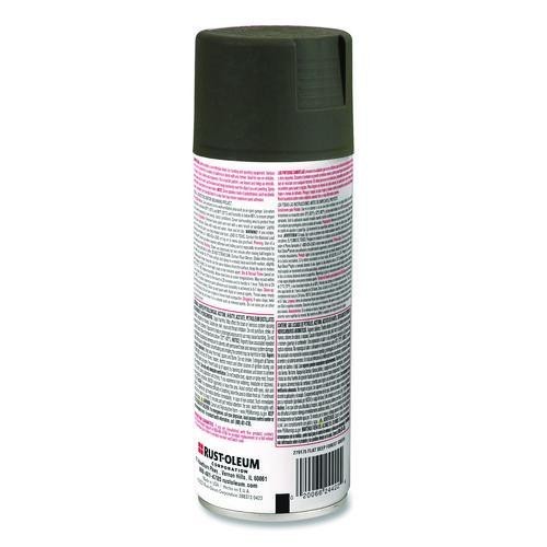 Rust-Oleum Camouflage Spray Paint, Flat Deep Forest Green, 12 oz Can, 2/Pack