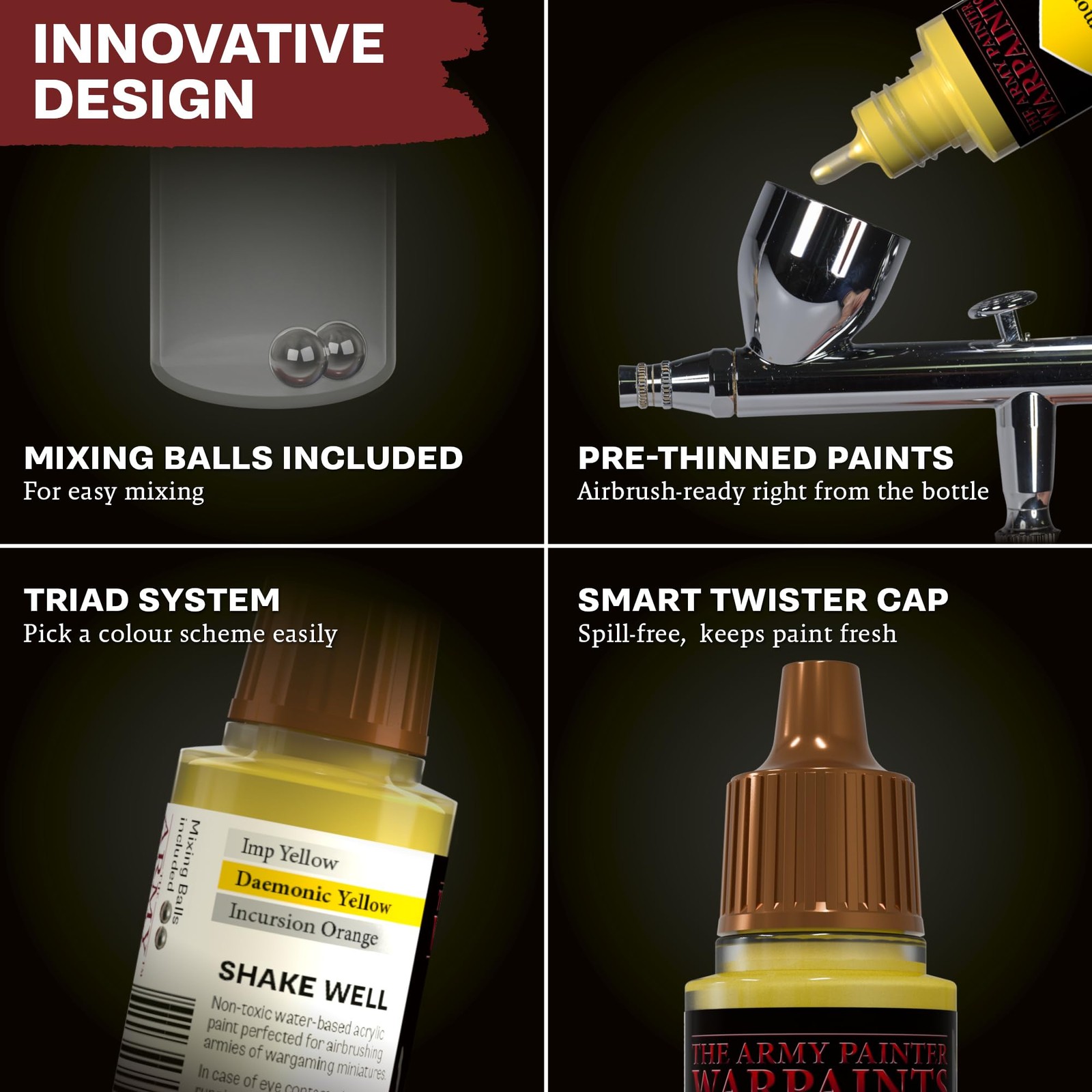 The Army Painter Airbrush Starter Bundle Incl. Air Starter Set Dipit Brush