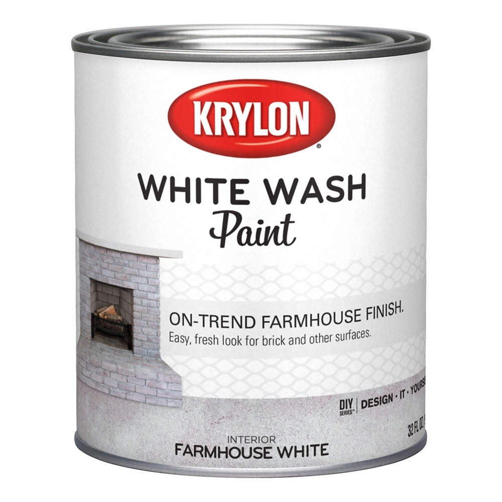 KRYLON White Wash Paint, Farmhouse White 833ZU9