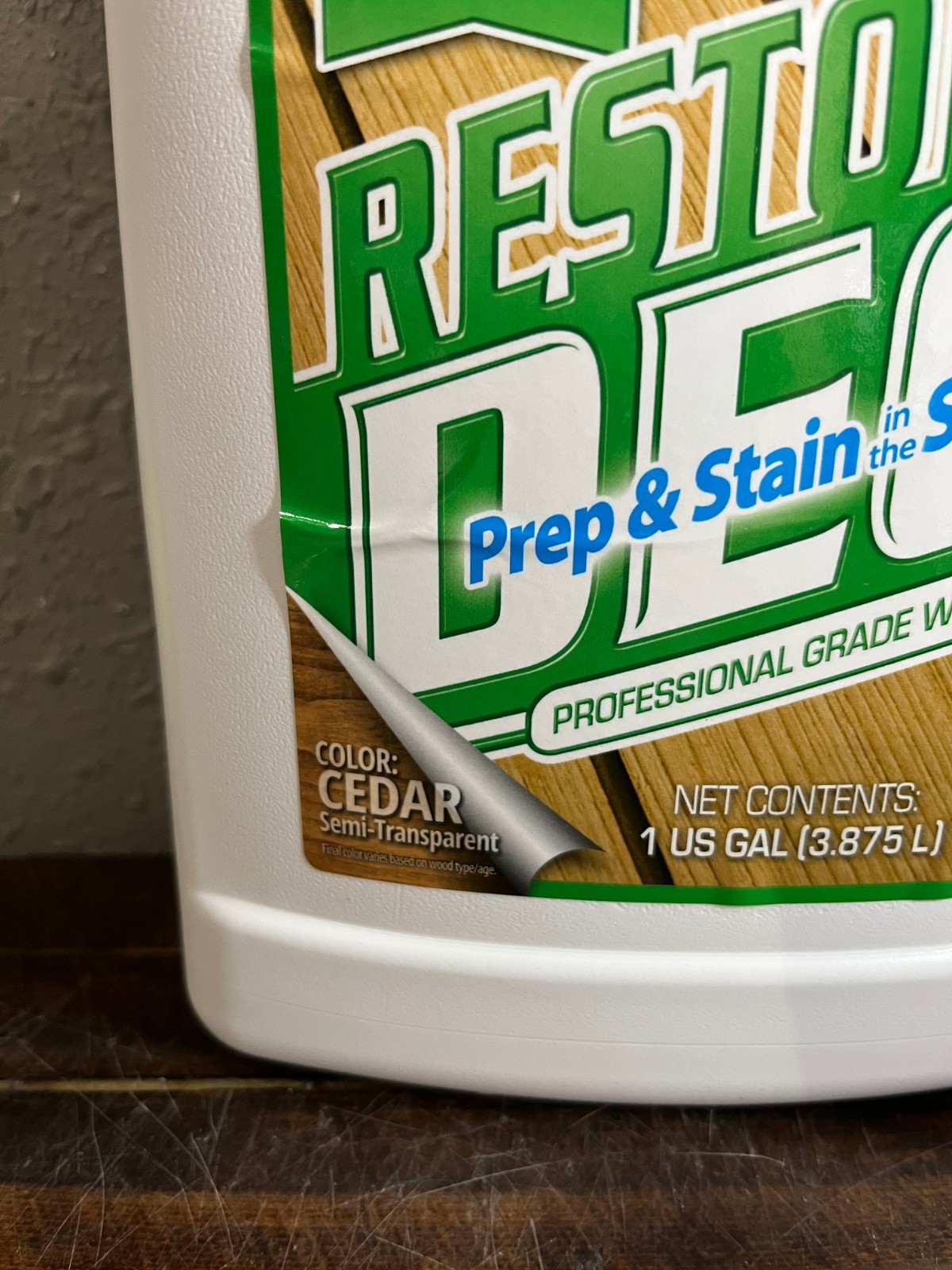 Restore A Deck Wood Stain Cedar Semi Transparent Professional Grade 1 Gallon