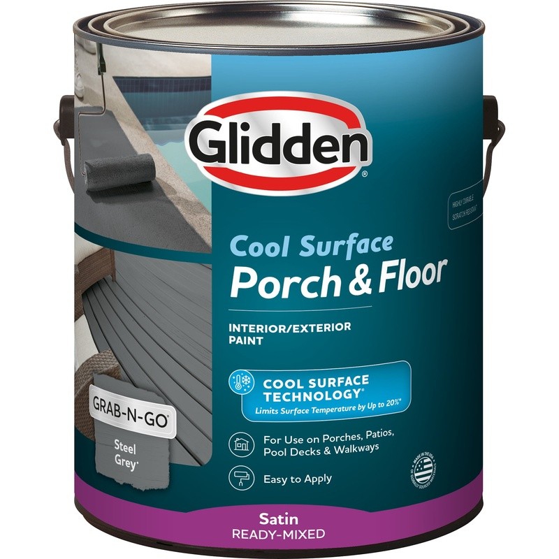 Cool Surface Technology Porch Floor Paint Durable Scratch Resistant Easy Apply
