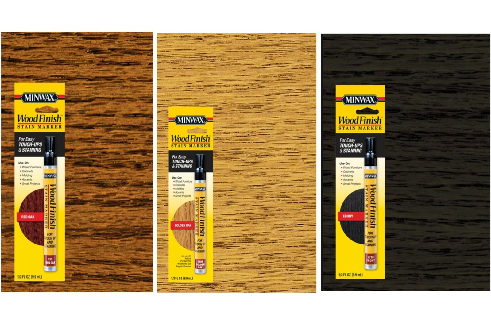 Minwax WOOD FINISH STAIN MARKER 1/3 FL OZ Choice of Color