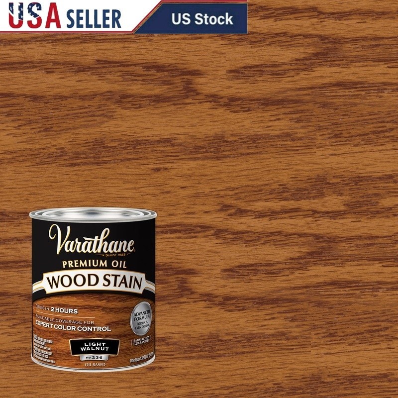 Oil-Based Interior Wood Stain 2 Pack Rich Finish Furniture Cabinets Doors New