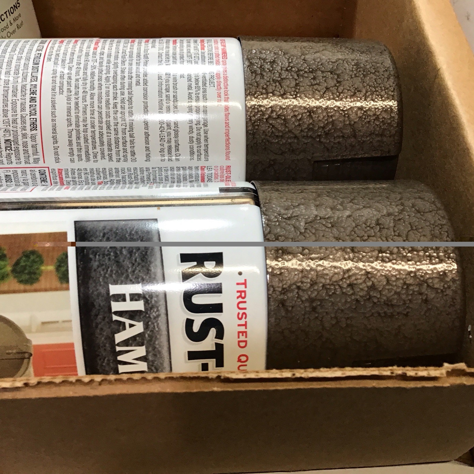 Rust Oleum Stops Rust Hammered Spray Paint Dark Bronze 3 Pack New
