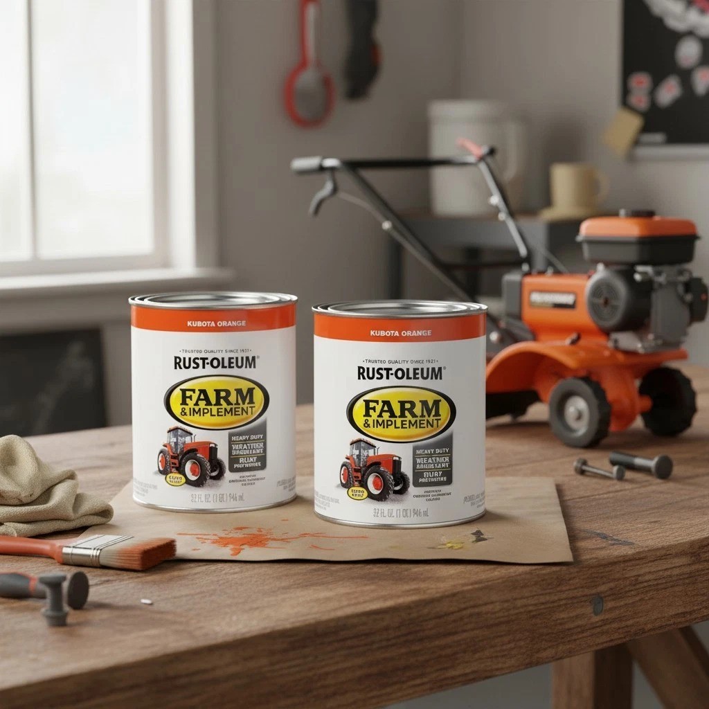 280159-2PK Farm & Implement Enamel Paint, Quart, Kubota Orange, 32 Fl Oz (Pack o
