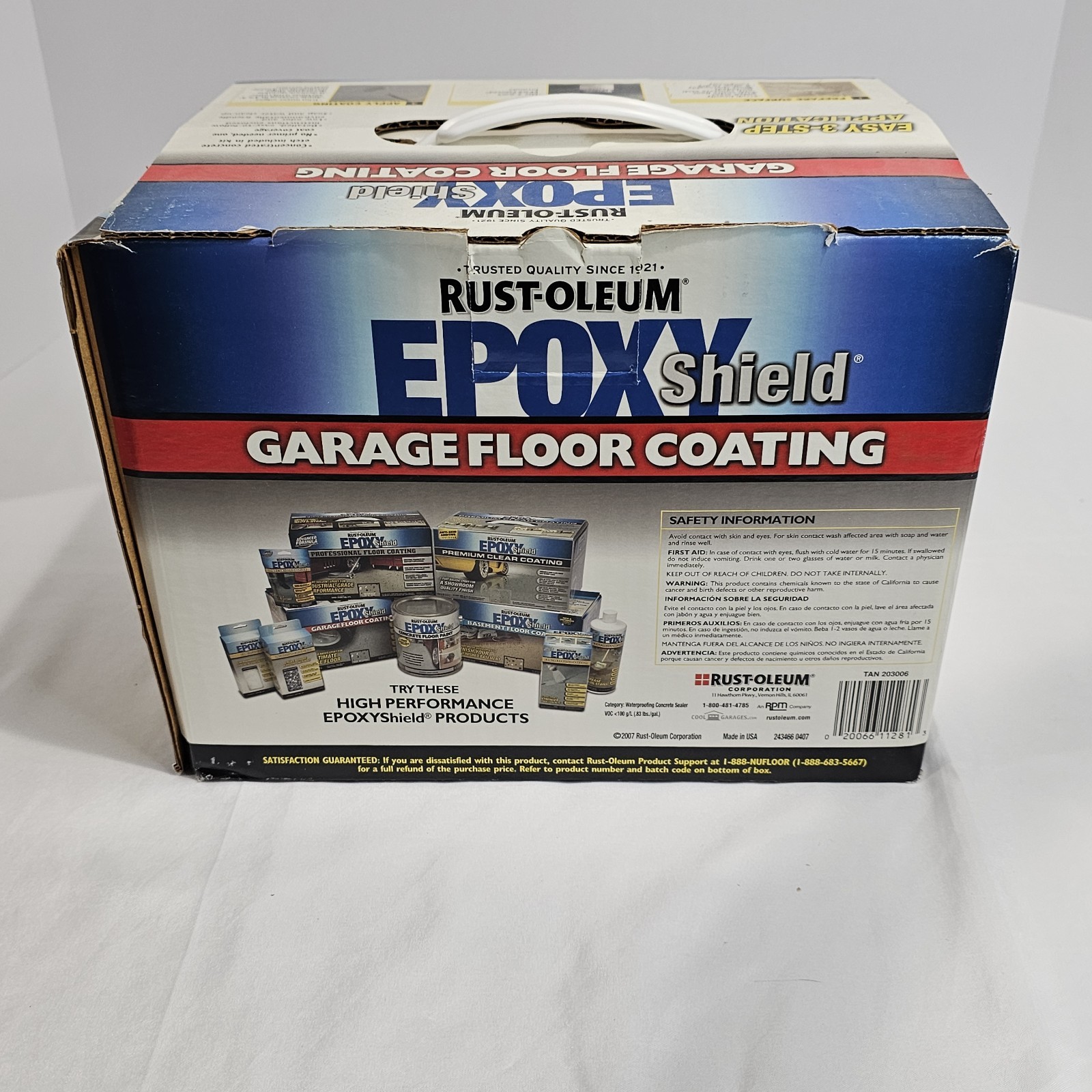 Garage Epoxy Shield Floor Kit 120 oz. 1-Car Tan Semia GlossWaterproof Sealant
