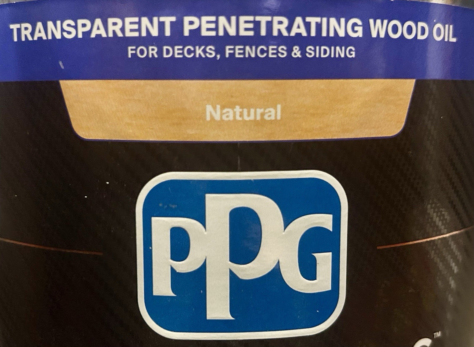 PPG Timeless Penetrating Natural Wood Oil Stain & Sealant Natural Finish 1 Gal