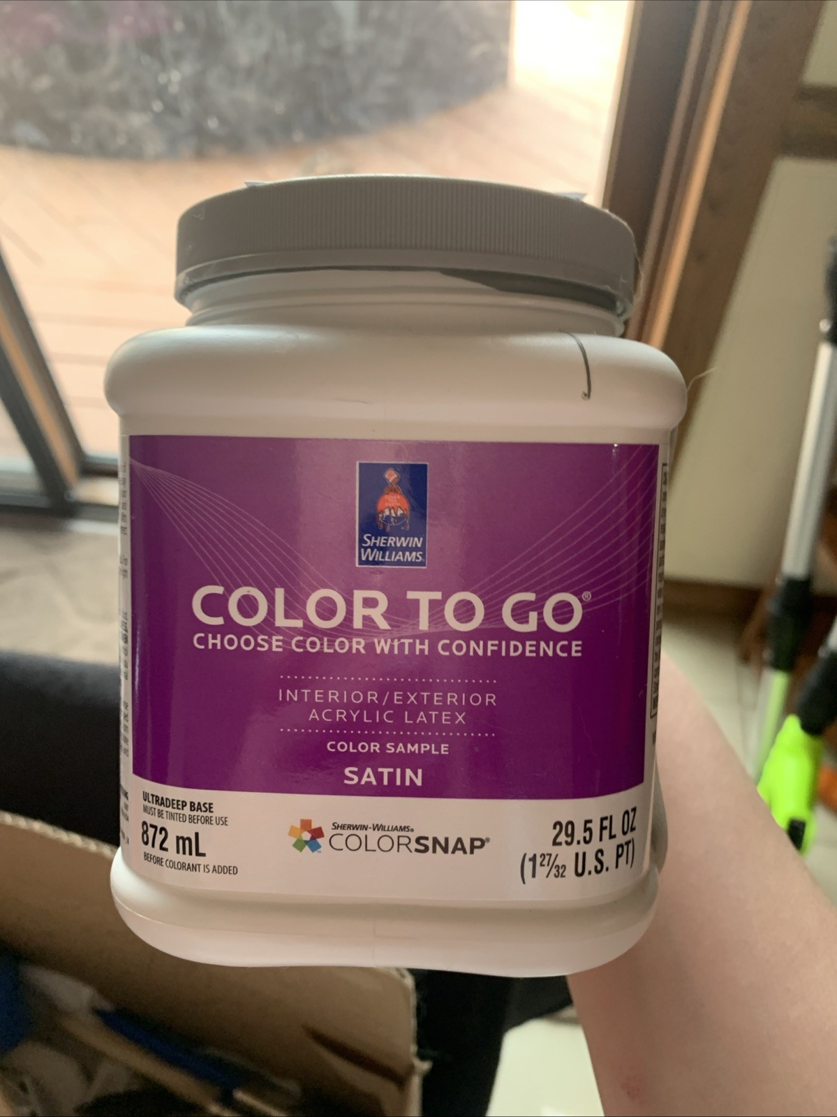 Sherwin Williams Used 2851 Sage Green Light Interior Paint Sample