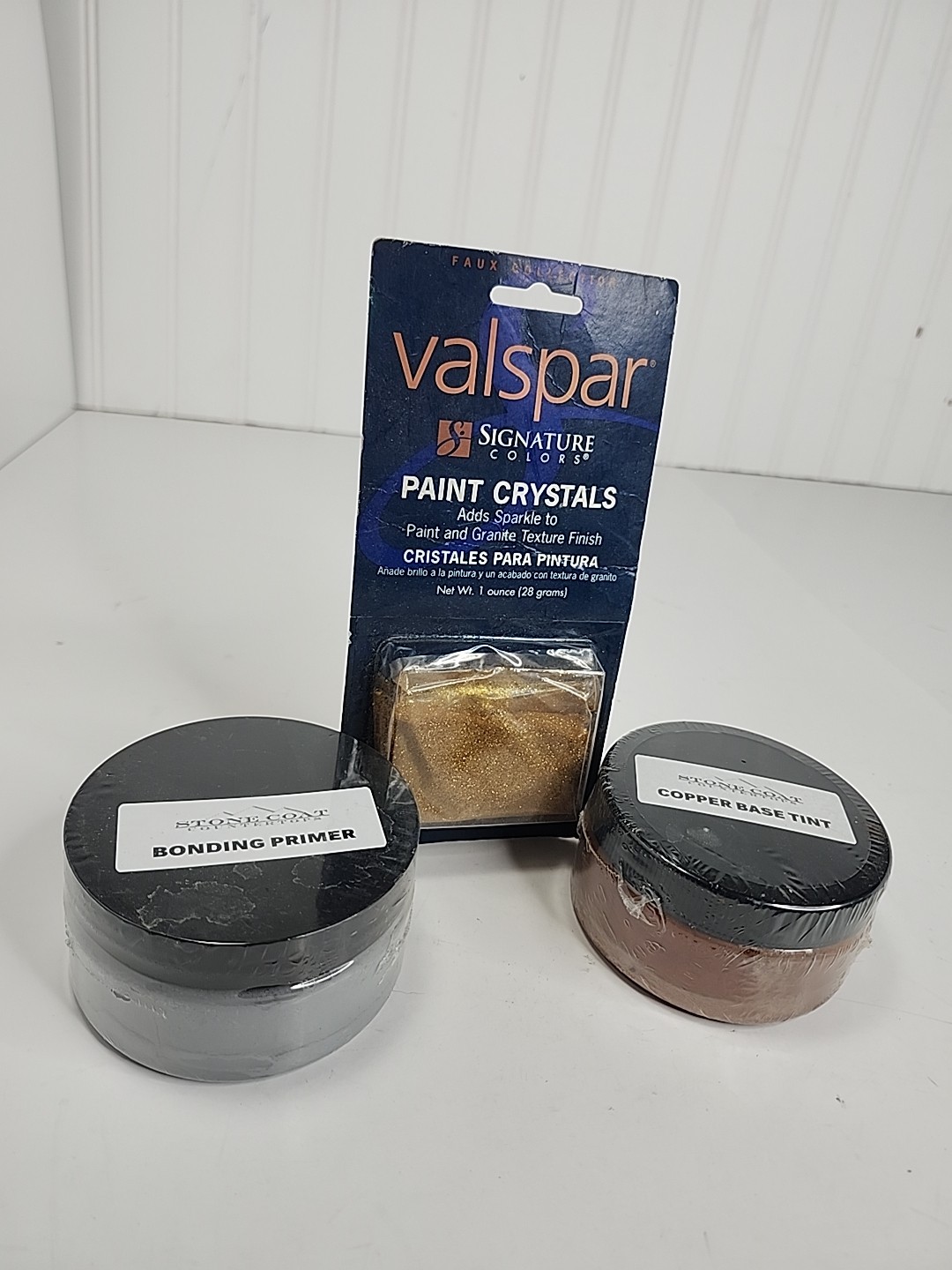 Stone Coat Countertops Bonding Primer Grey + Copper Base Tint W/ Paint Crystals