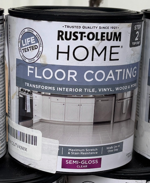 Rust-Oleum Home FLOOR COATING 1 qt. Tile Vinyl Wood Semi Gloss Paint 358871 NEW