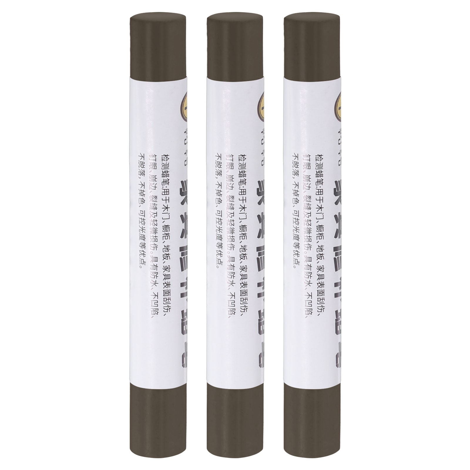 3Pcs Furniture Repair Crayons Wax Filler Stick Pen Marker Glass Gray