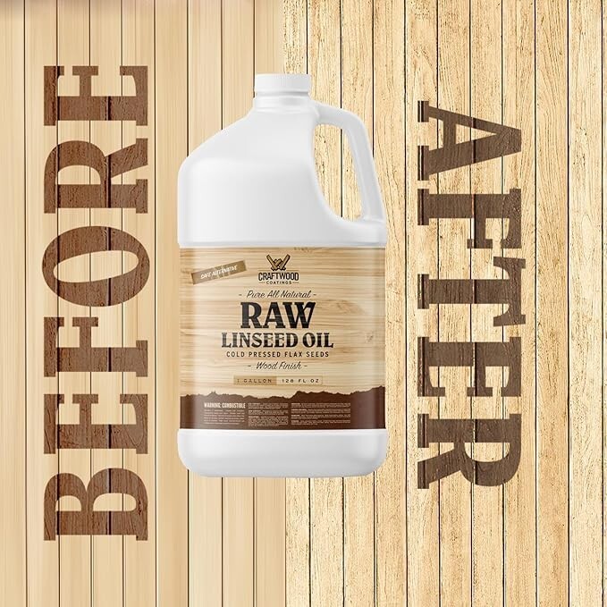 Premium Wood Enhancer | 1 Gal | Linseed Oil | Eco-Friendly | Rejuvenates Wood |