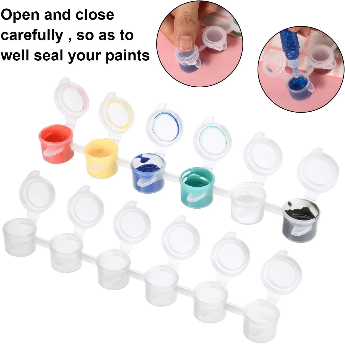 Lightweight 144-Pot Acrylic Storage Set – Perfect for Schools and Festivals