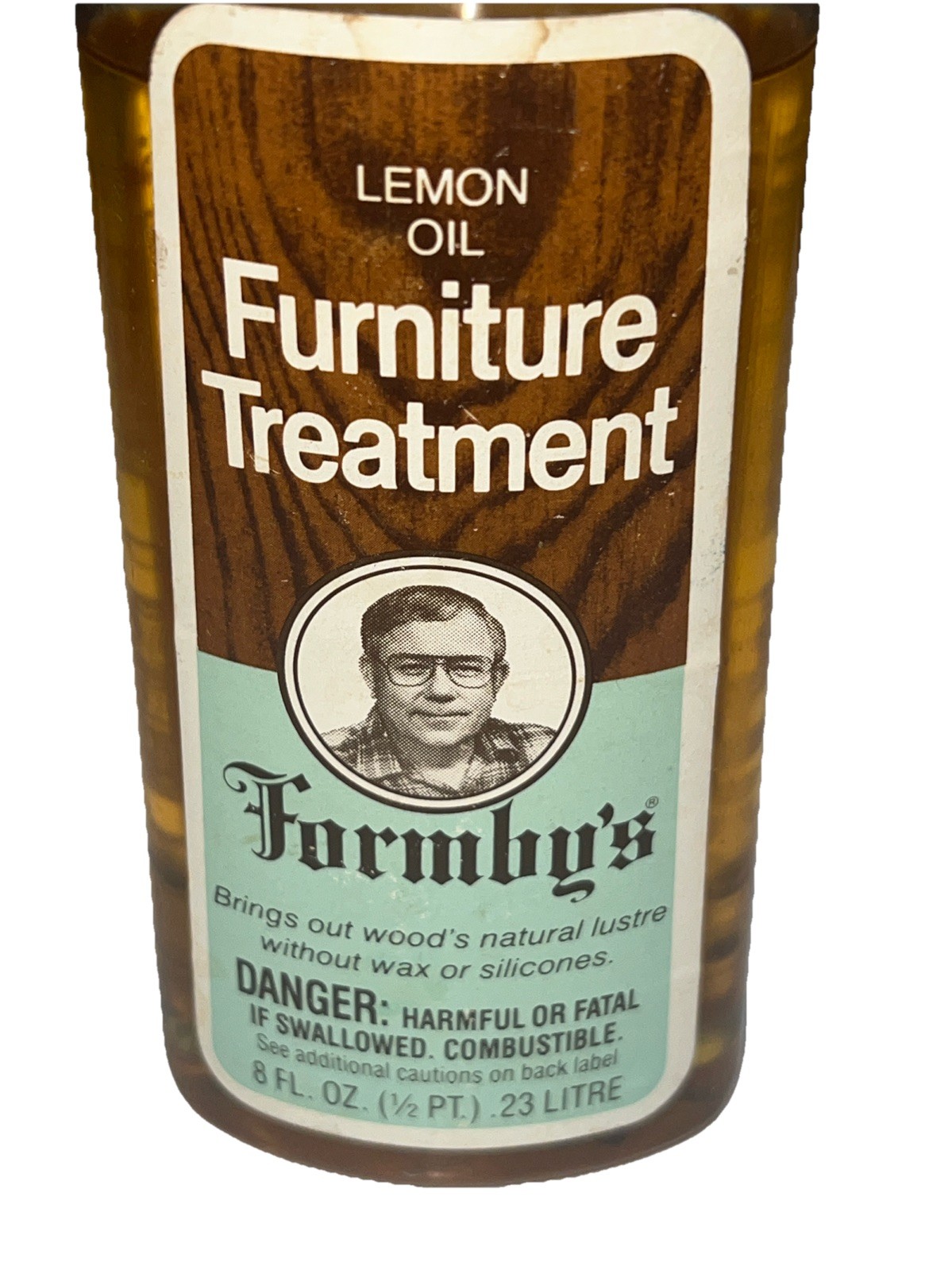 Vintage Formby’s Lemon Oil Furniture Treatment 8 Ounces 95% Full 1980 Polish