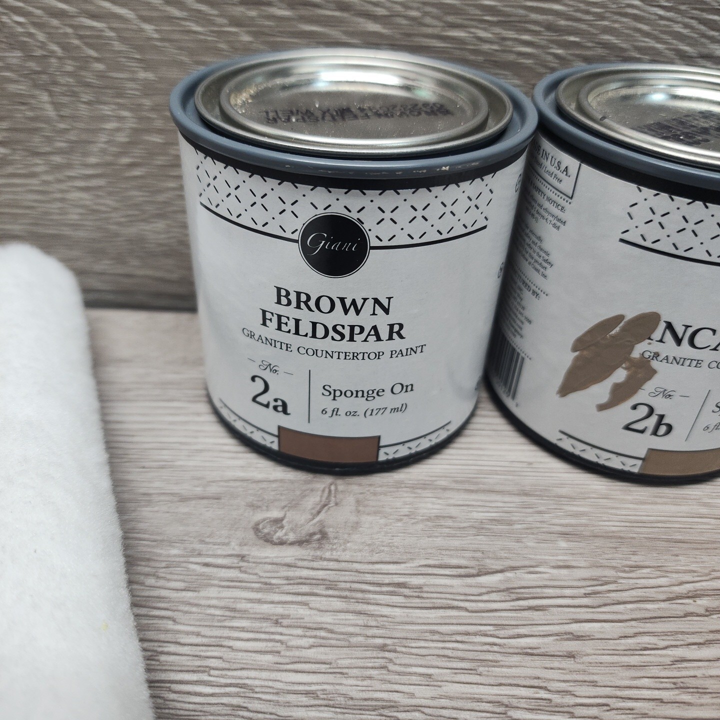Giani Granite Paint — Step 2A & 2b Sponging Colors — 6 Ounce with 2 rollers