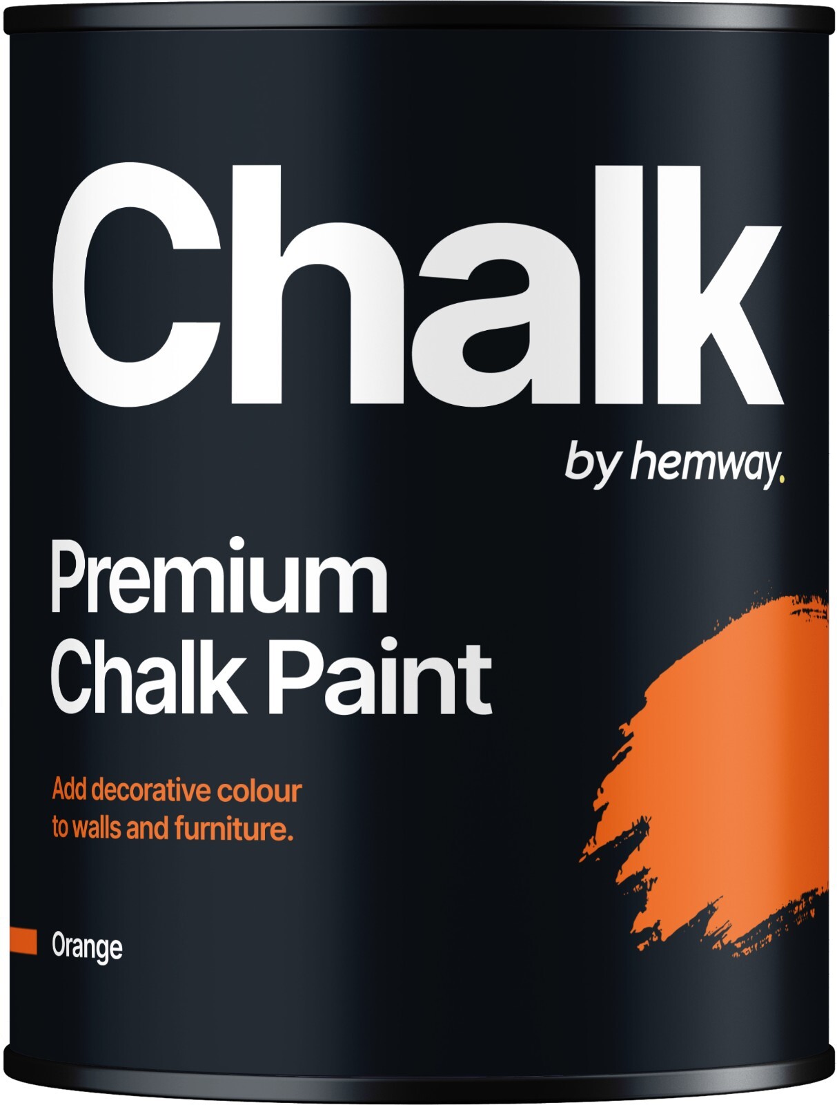 Hemway Orange Chalk Paint Matt Wall Furniture Chic Shabby Vintage Chalky – 1L