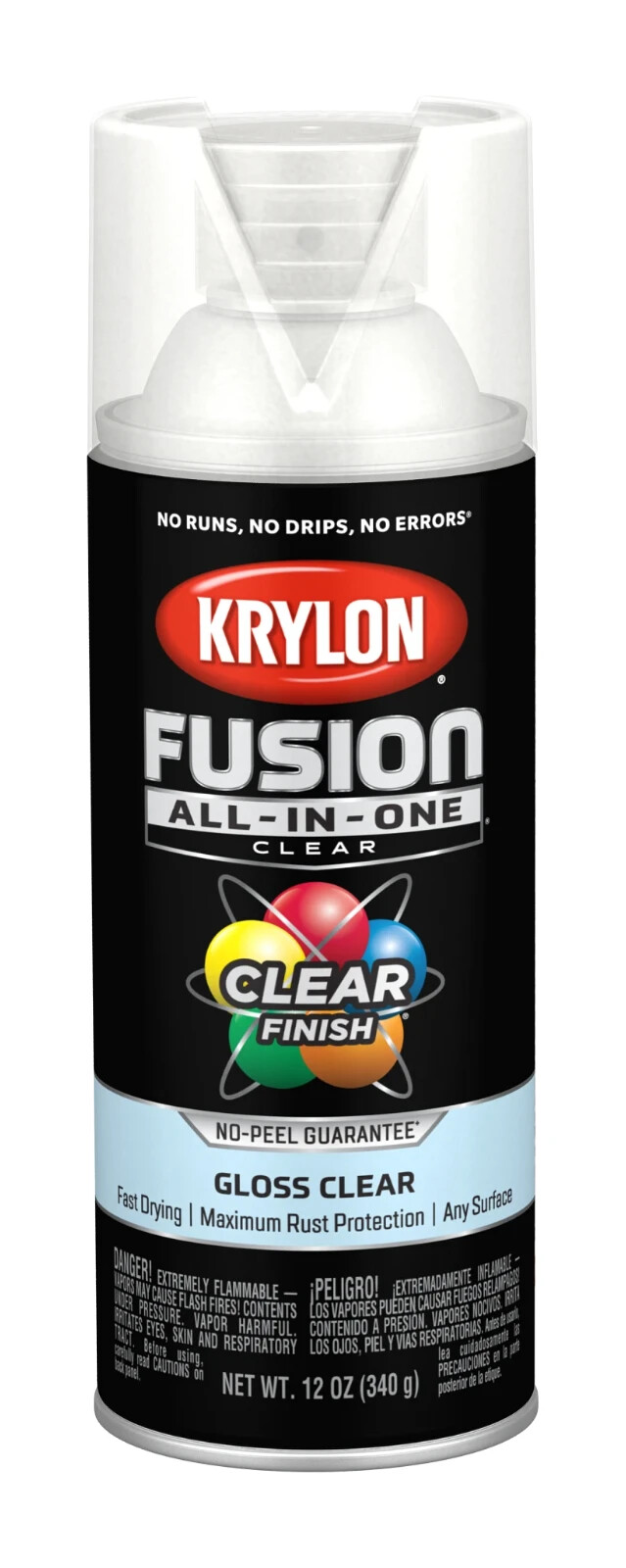 Krylon 2705 Gloss Clear Fusion All-In-One Clear Finish – 12 oz
