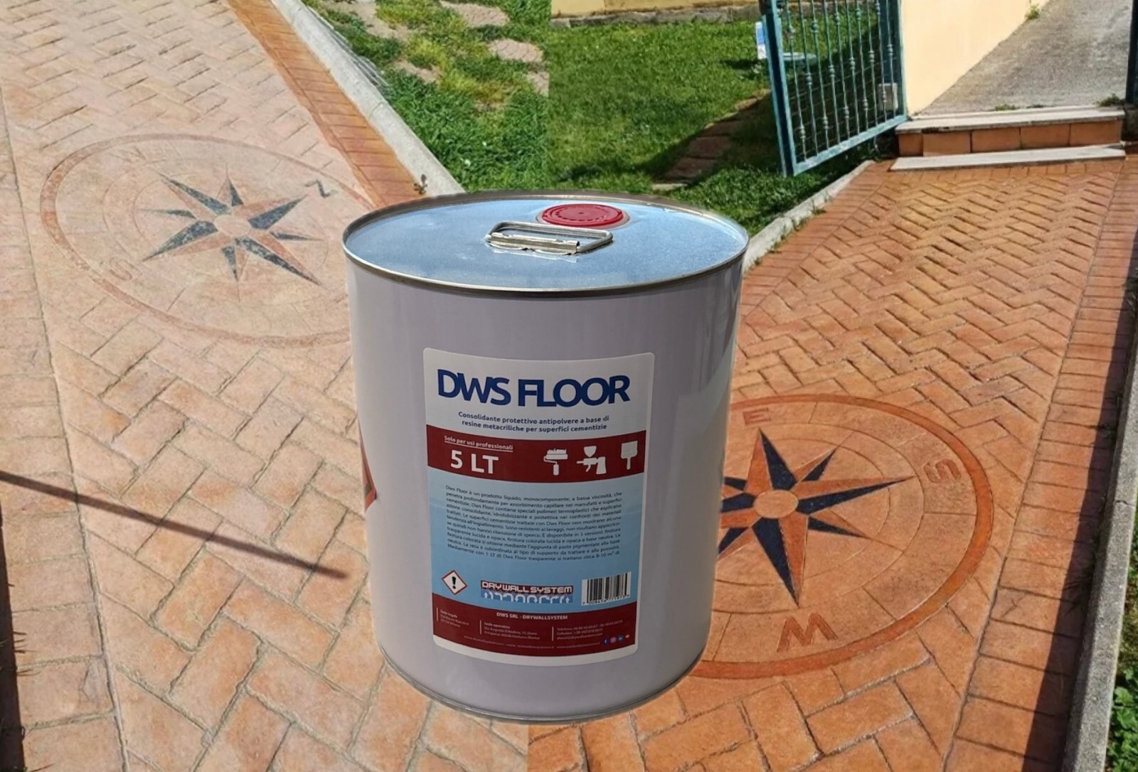 DWS FLOOR Professional Clear Resin for Concrete & Dustproof Printing Glossy