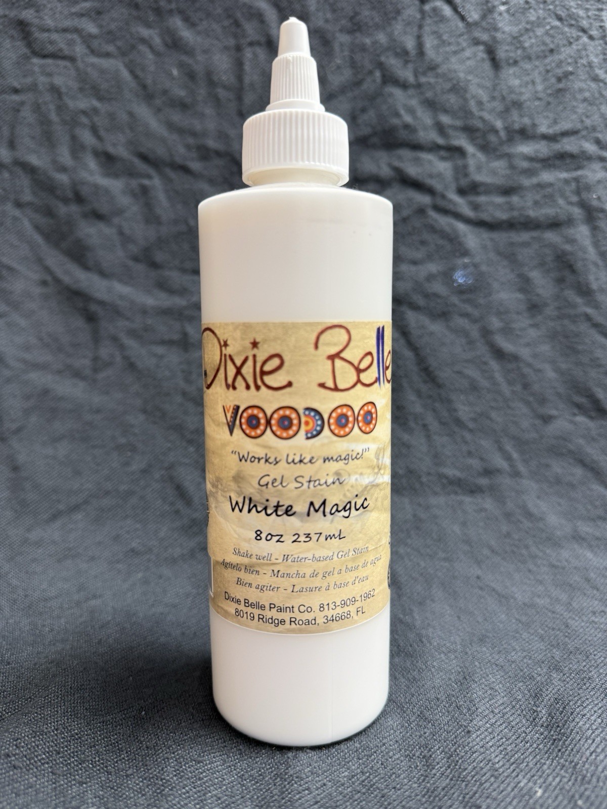 Dixie Belle Voodoo Gel Stain Water Based, 8 oz – White Magic