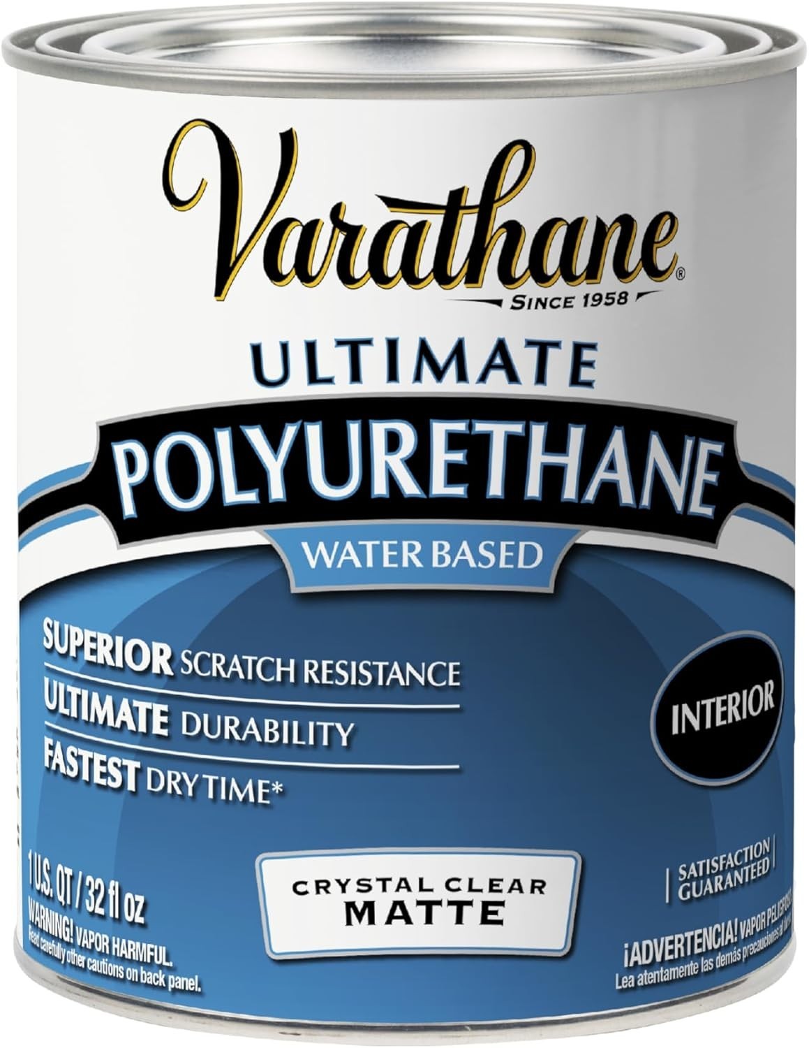 Water-Based Crystal-Clear Ultimate Polyurethane | Interior Wood Protection | …