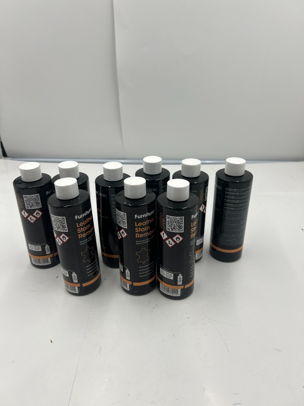 QTY 9 Furniture Clinic Leather Cleaner 250mL Bottle, Made In Britain