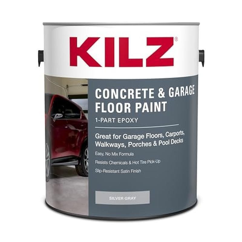 Durable Epoxy Acrylic Floor Paint Concrete Garage Basement High Traffic Surface