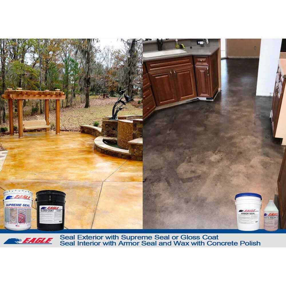 1 gallon Concrete Acid Stain Graphite Interior Exterior Floor Marbled Look Spray